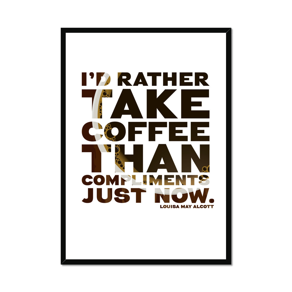 Coffee Quote Print