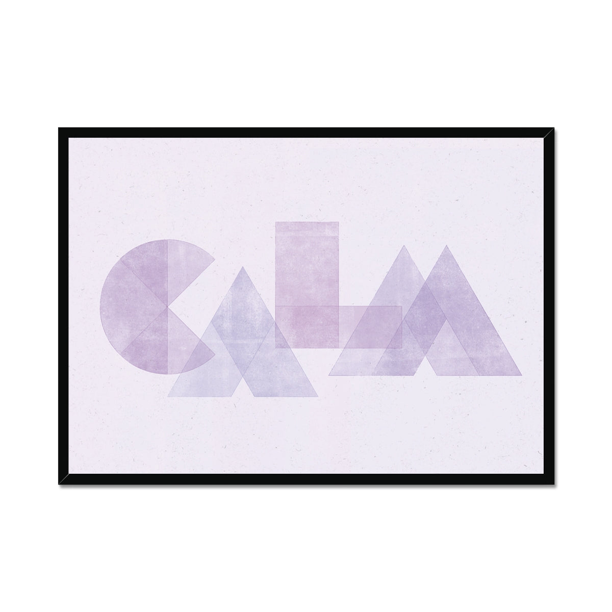 CALM - Geometric Typography Print