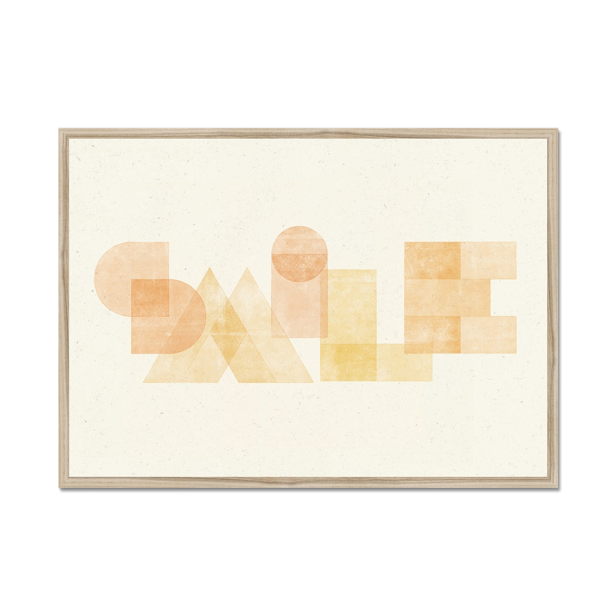 SMILE - Geometric Typography Print