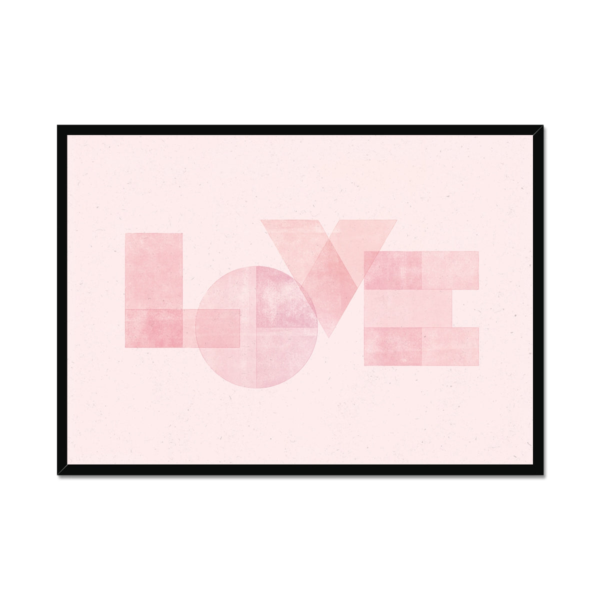 LOVE - Geometric Typography Print