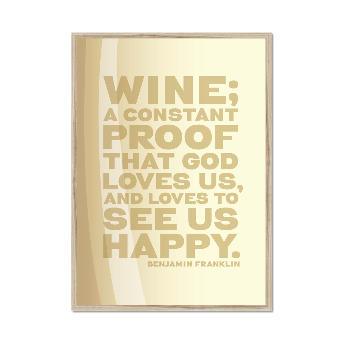 White Wine Quote Print