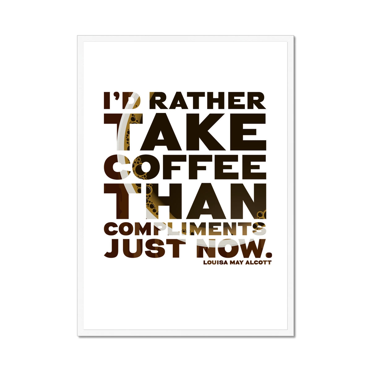 Coffee Quote Print