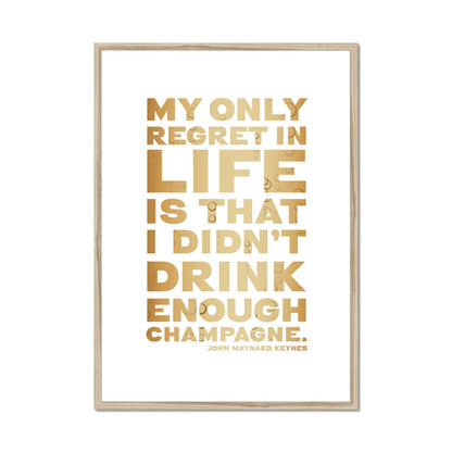 Funny Champagne Quote Print