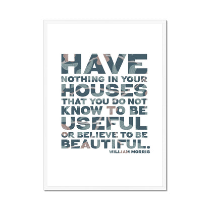 William Morris Quote Print