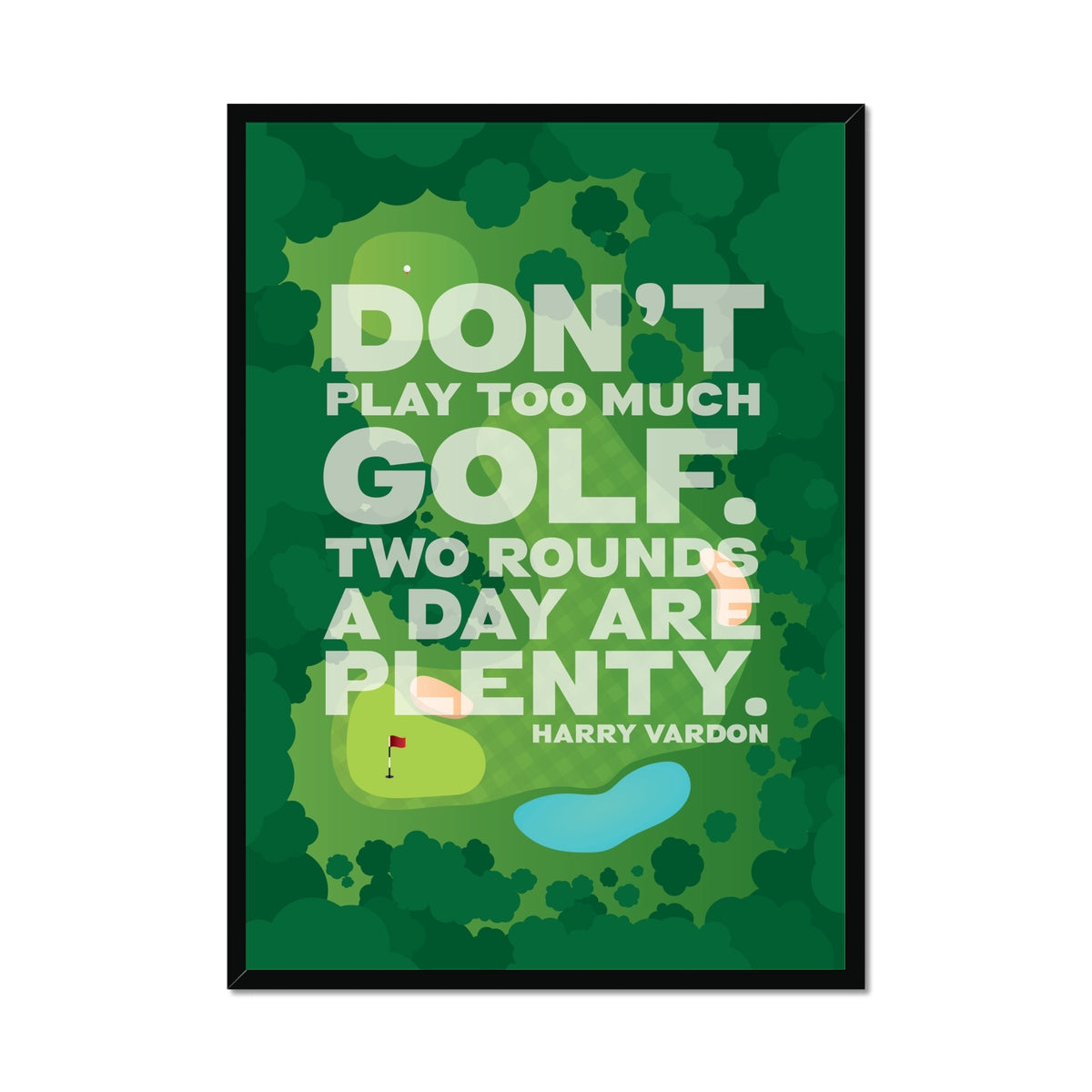 Funny Golf Quote Print