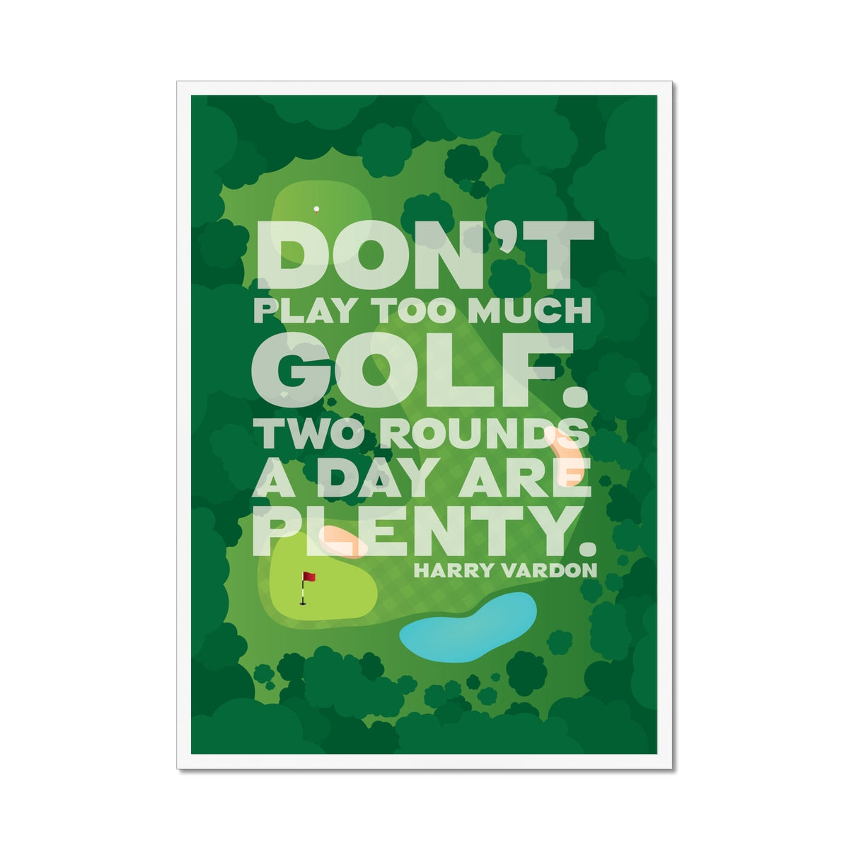 Funny Golf Quote Print