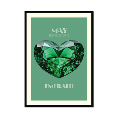 MAY Birthstone Print - Emerald Art Print