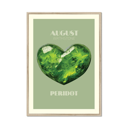 AUGUST Birthstone Print - Peridot Art Print