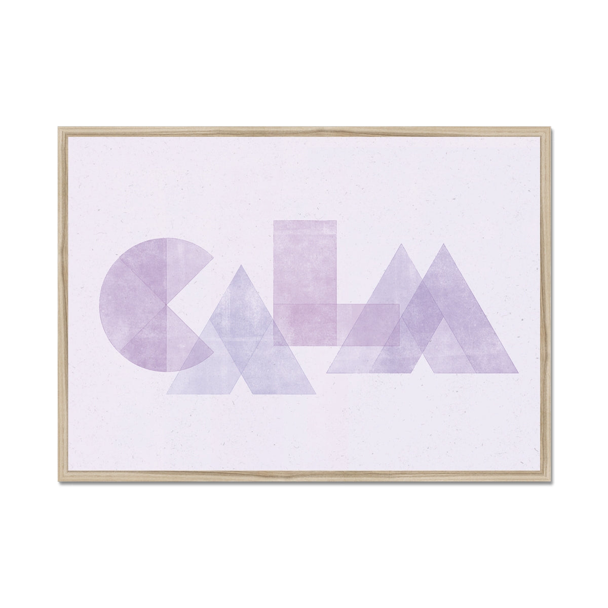 CALM - Geometric Typography Print