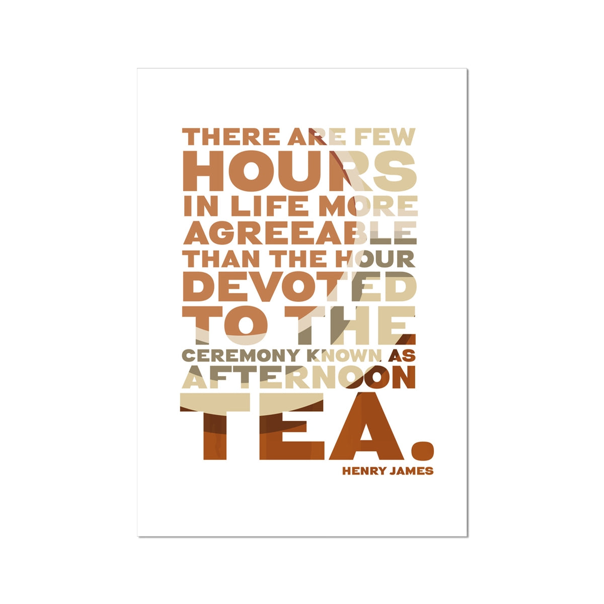 Tea Quote Print