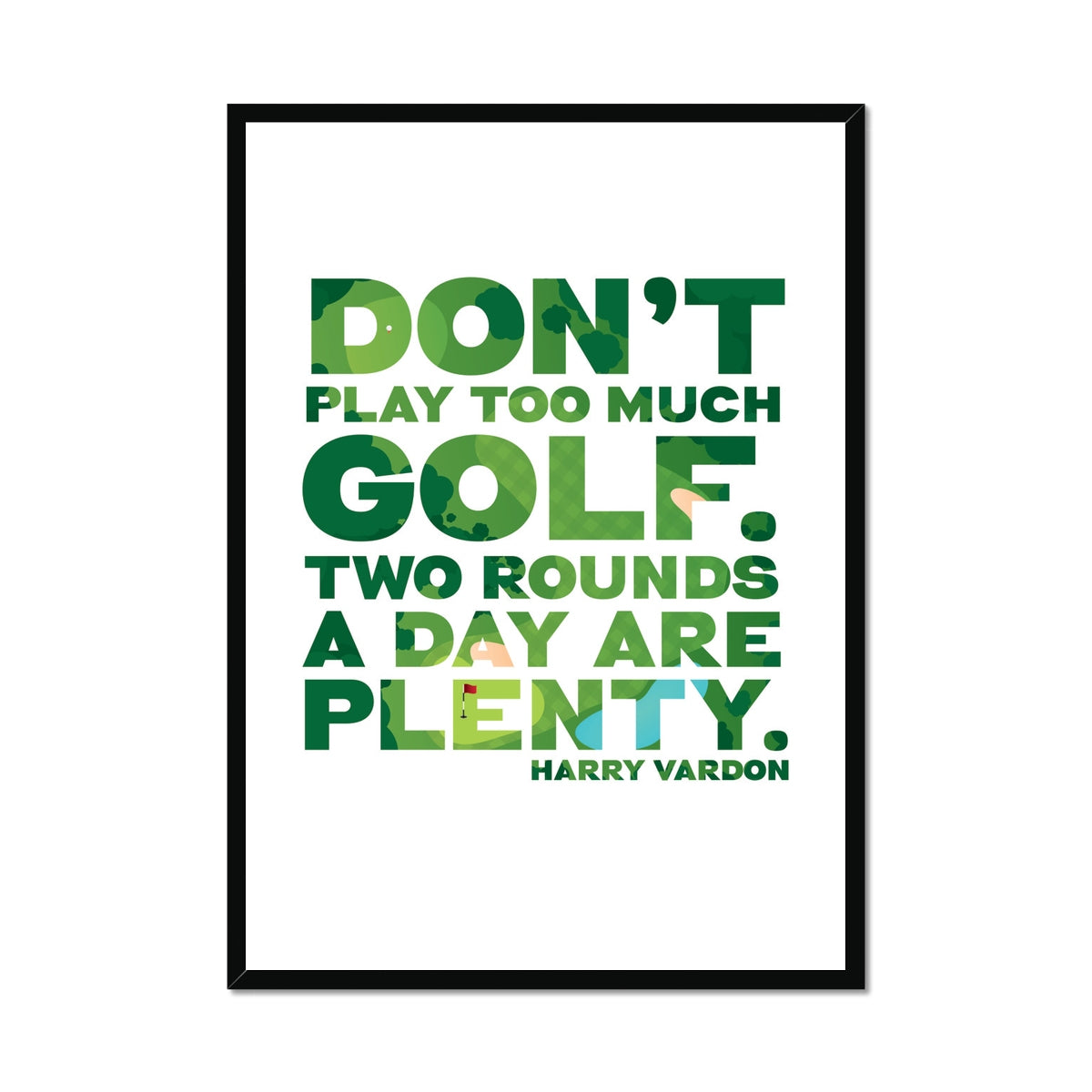 Funny Golf Quote Print