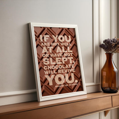 Chocolate Quote Print