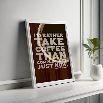 Coffee Quote Print