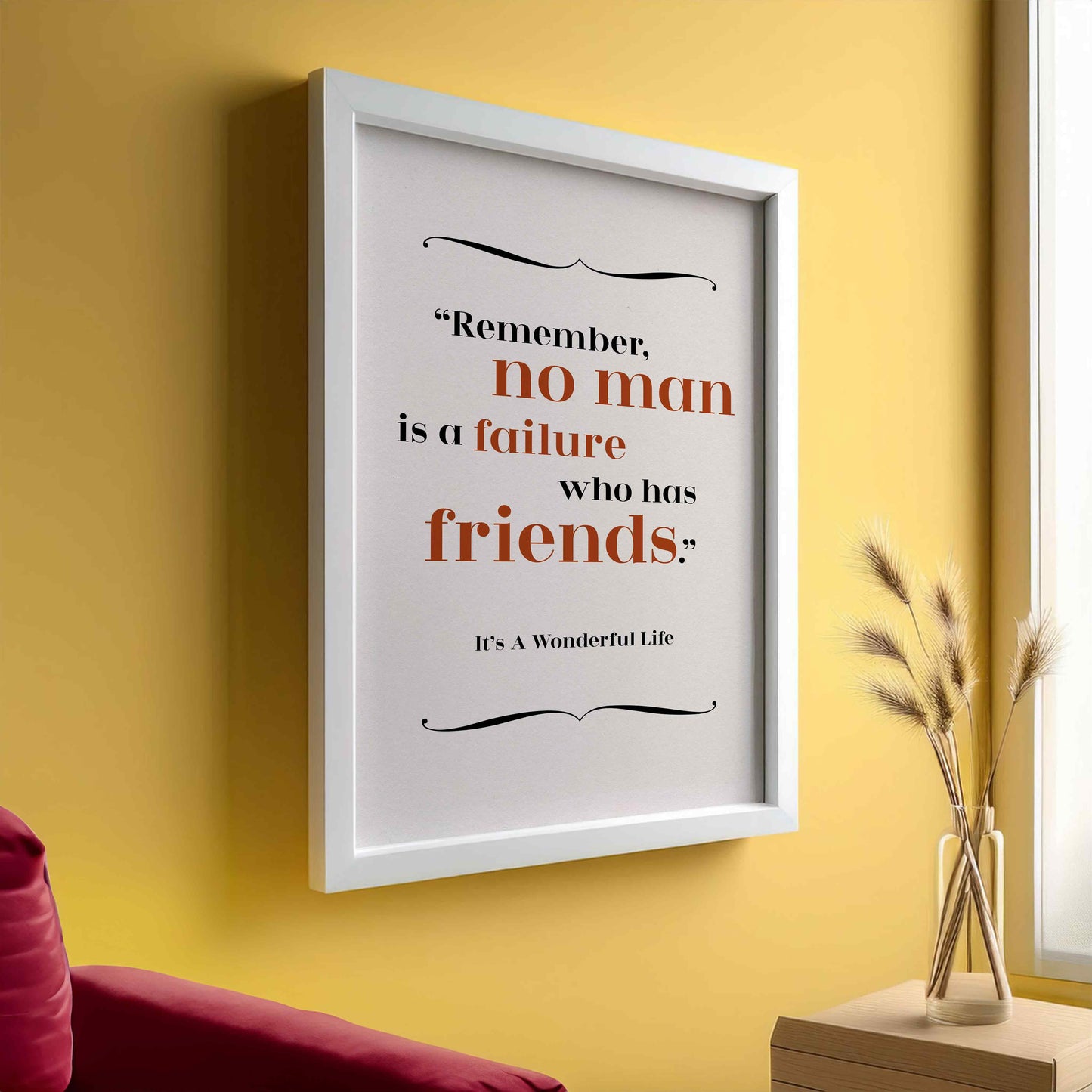 It's A Wonderful Life - Friends Quote Print