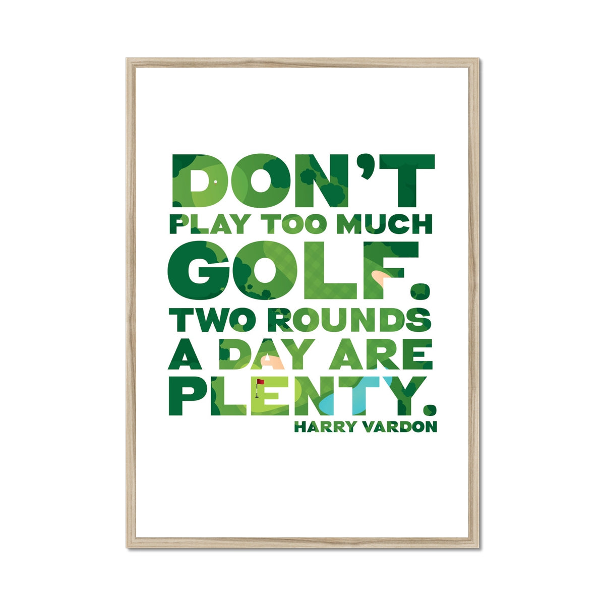 Funny Golf Quote Print