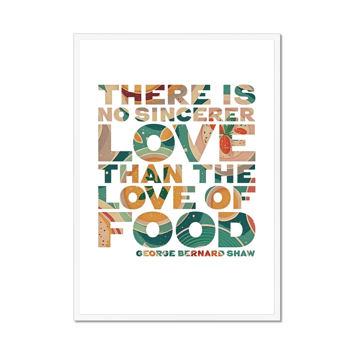 Food Quote Print