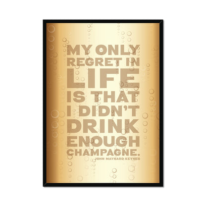 Funny Champagne Quote Print