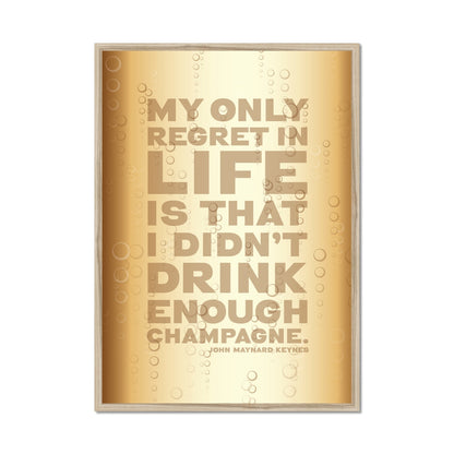 Funny Champagne Quote Print