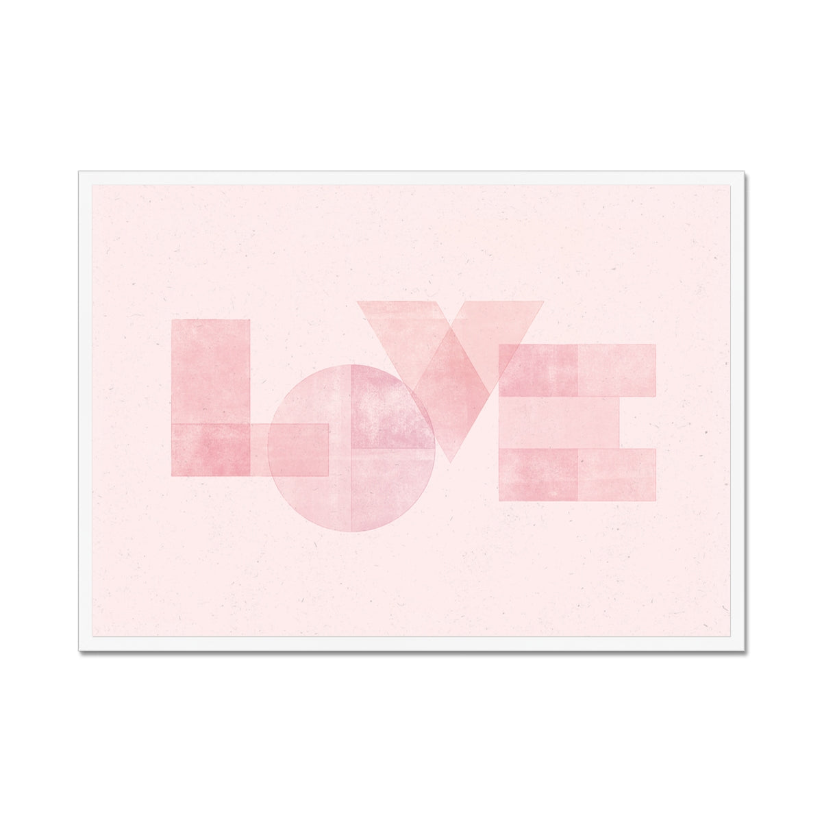 LOVE - Geometric Typography Print