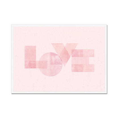 LOVE - Geometric Typography Print