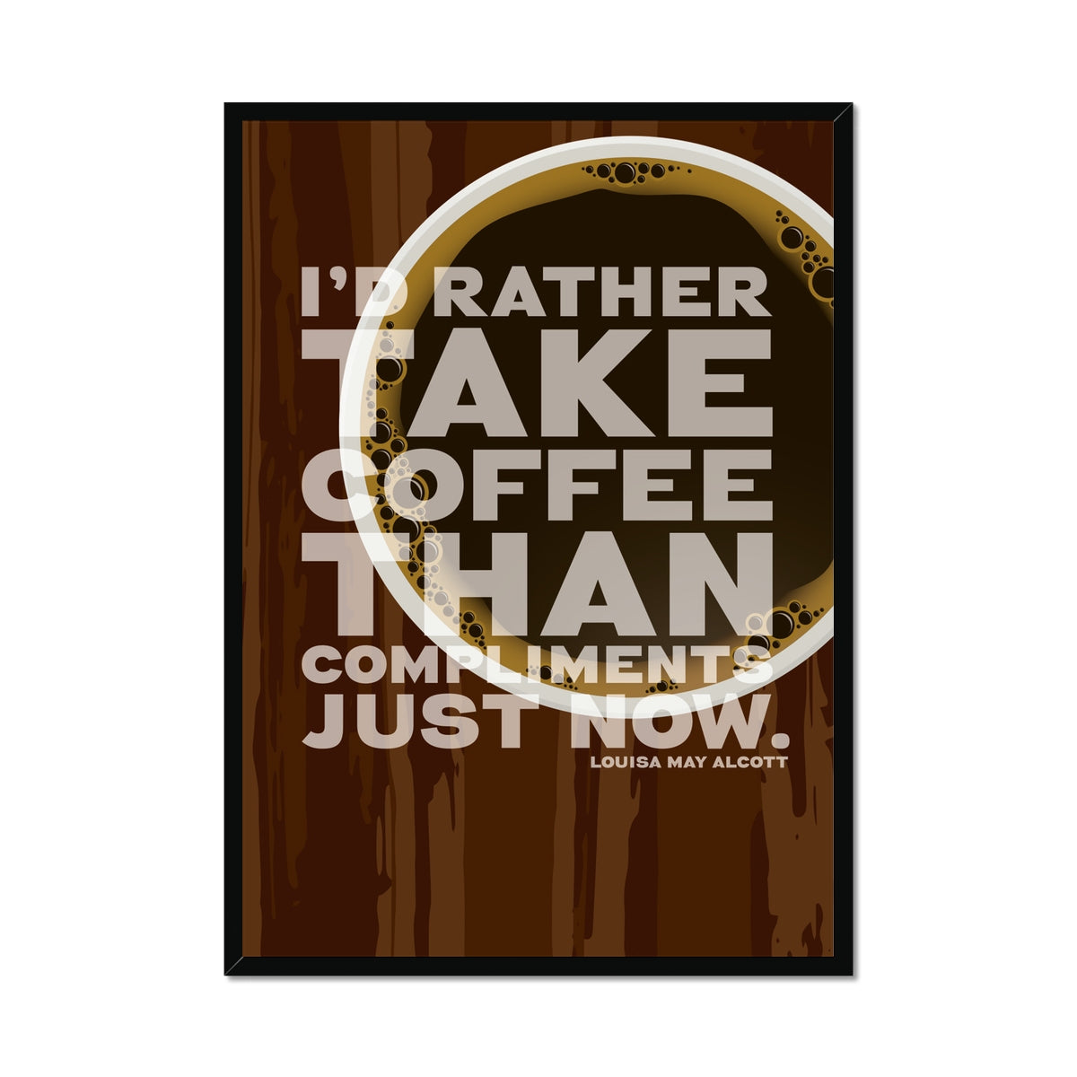 Coffee Quote Print