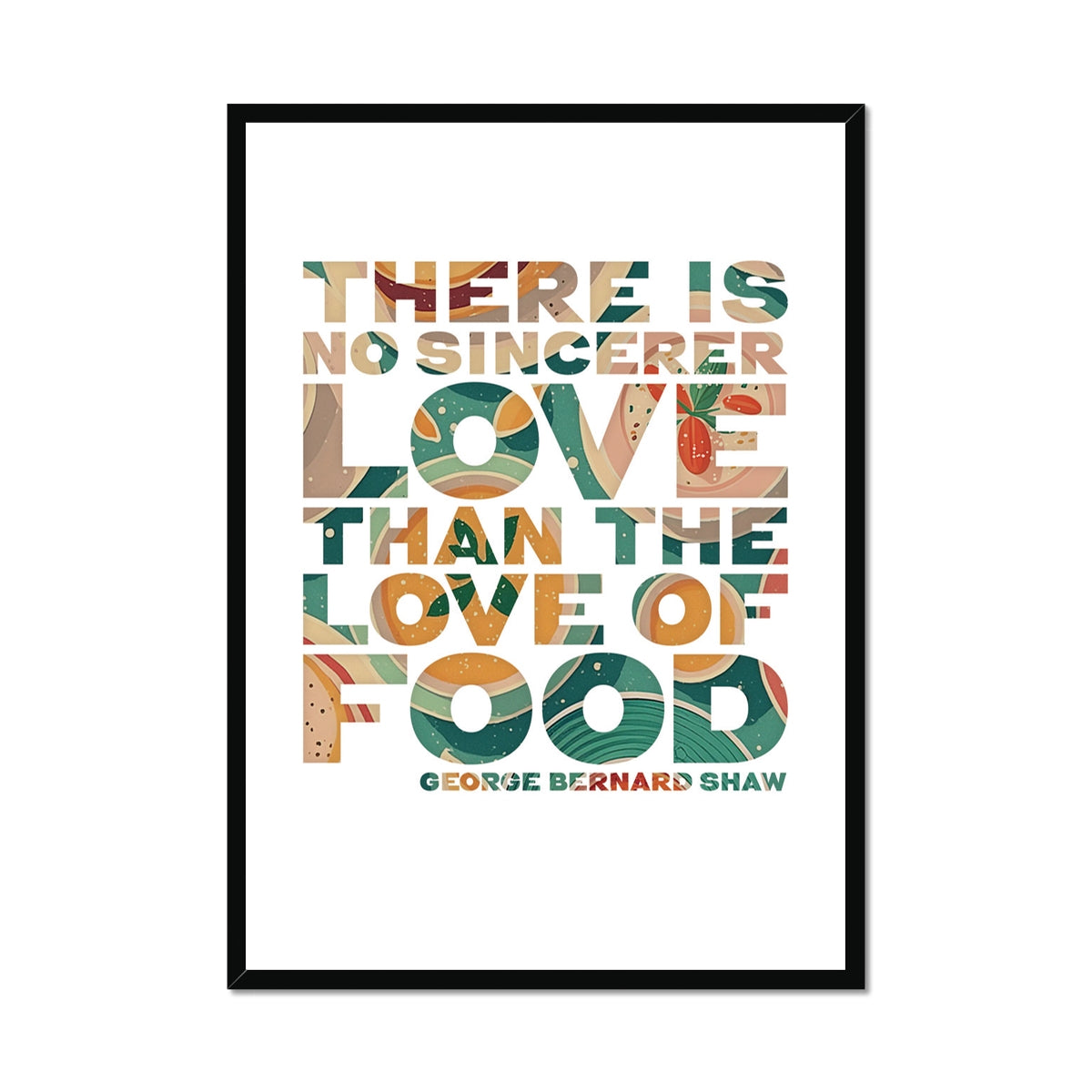 Food Quote Print