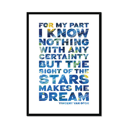 Van Gogh Quote Print