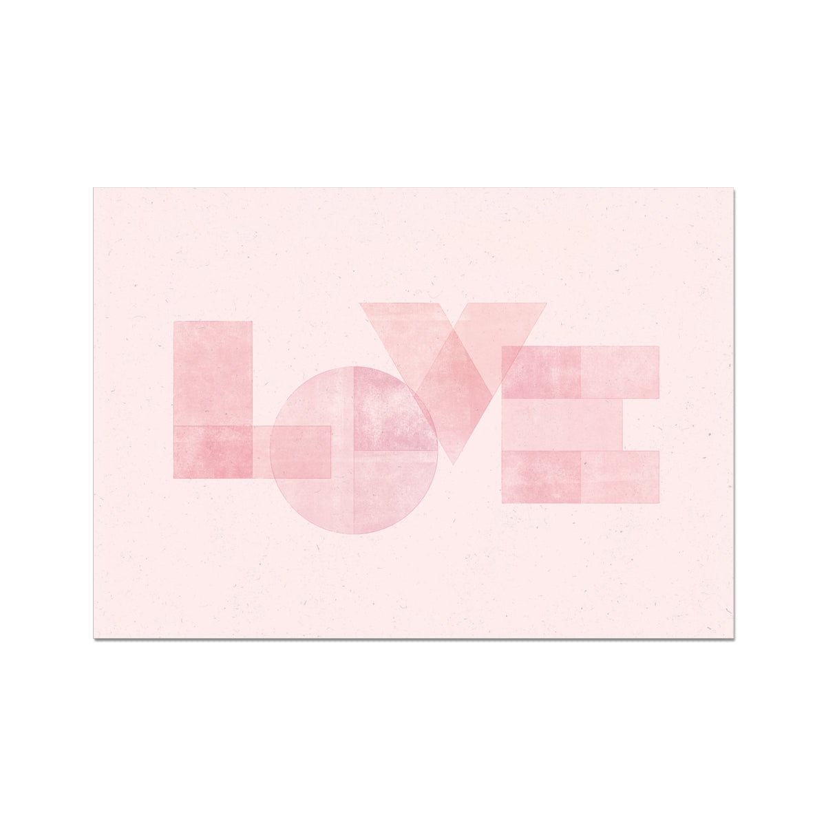 LOVE - Geometric Typography Print