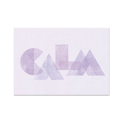 CALM - Geometric Typography Print