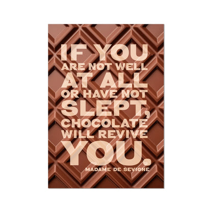 Chocolate Quote Print