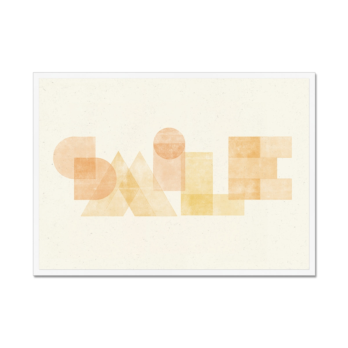 SMILE - Geometric Typography Print