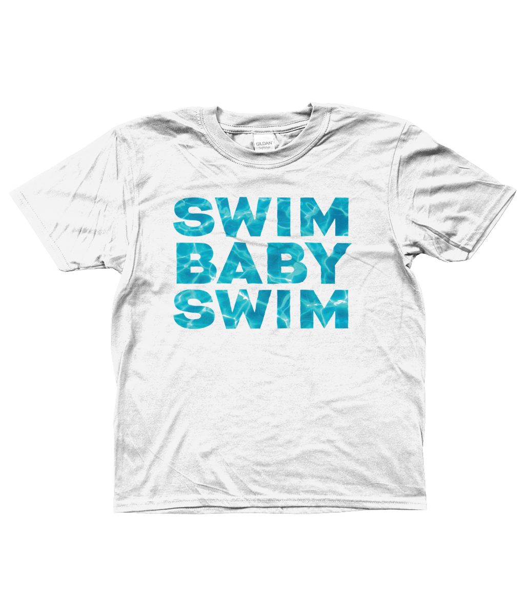 Gildan Kids SoftStyle® Ringspun T-Shirt SWIM BABY SWIM Ages 3-14
