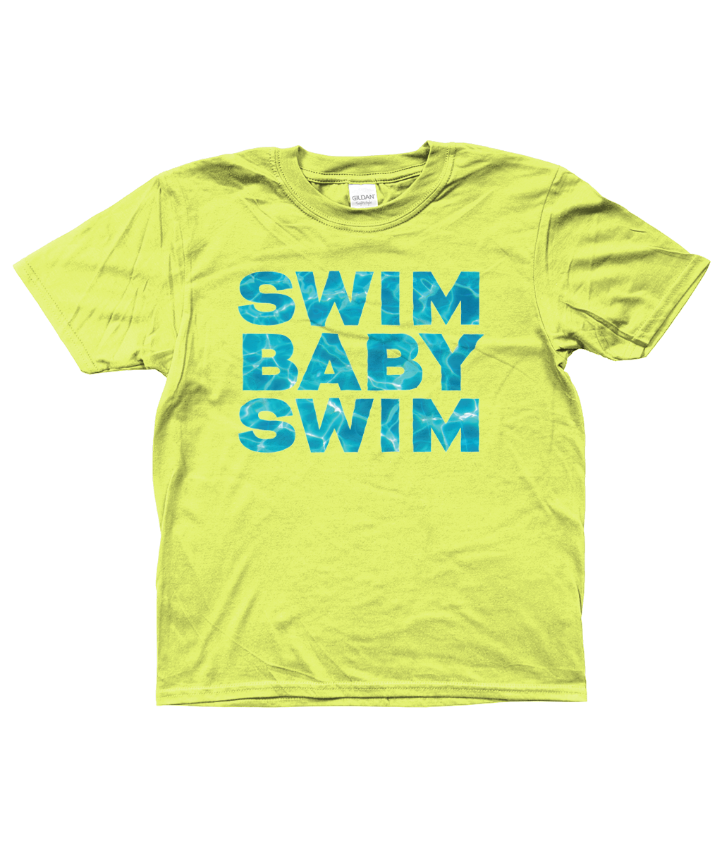 Gildan Kids SoftStyle® Ringspun T-Shirt SWIM BABY SWIM Ages 3-14