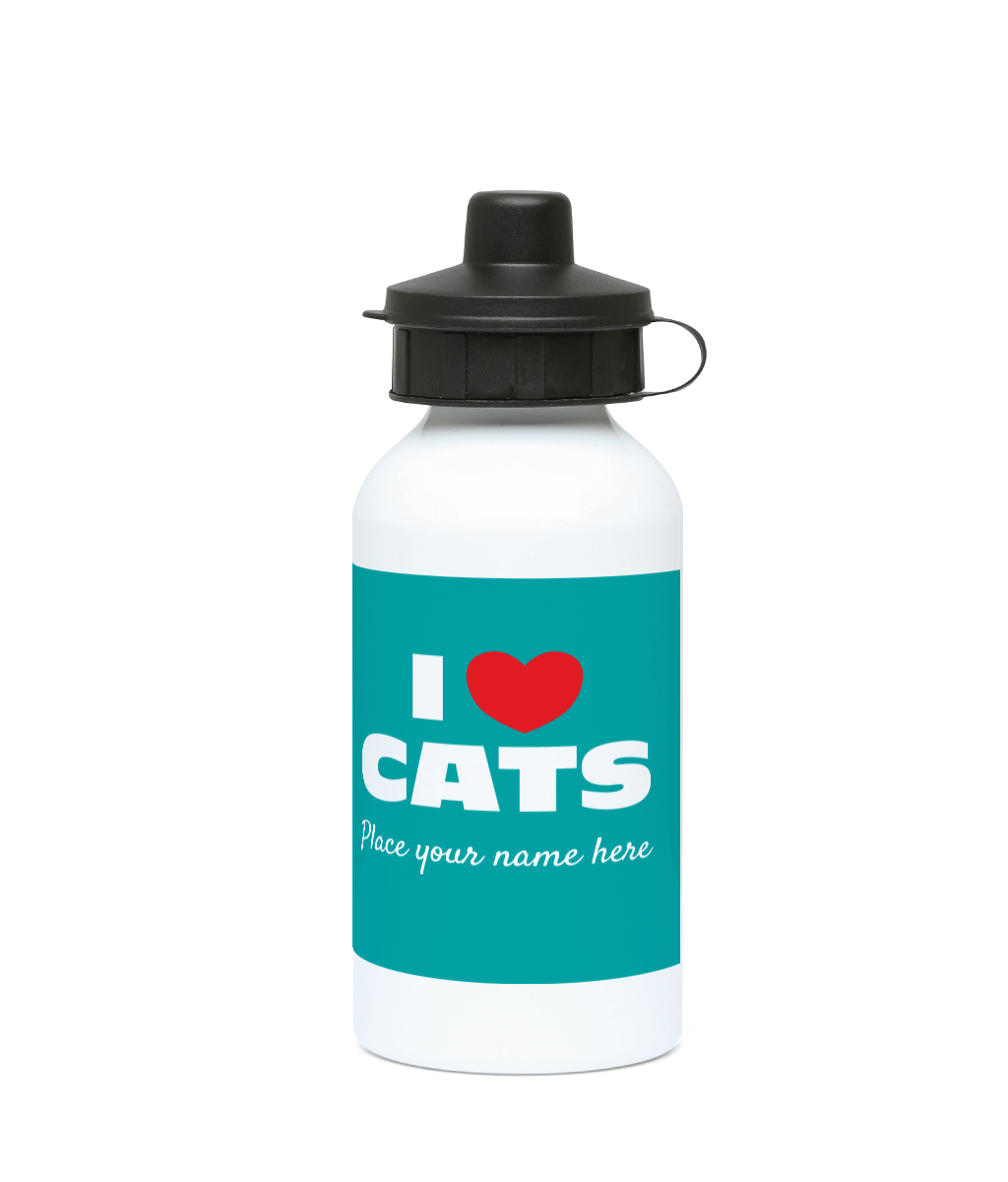 400ml Water Bottle CAT LOVE